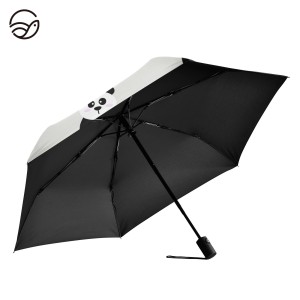 Panda Folding Umbrella for Rain Sun Travel