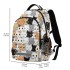 FEIFEIYU cute cat backpack, reflective strip waterproof schoolbag